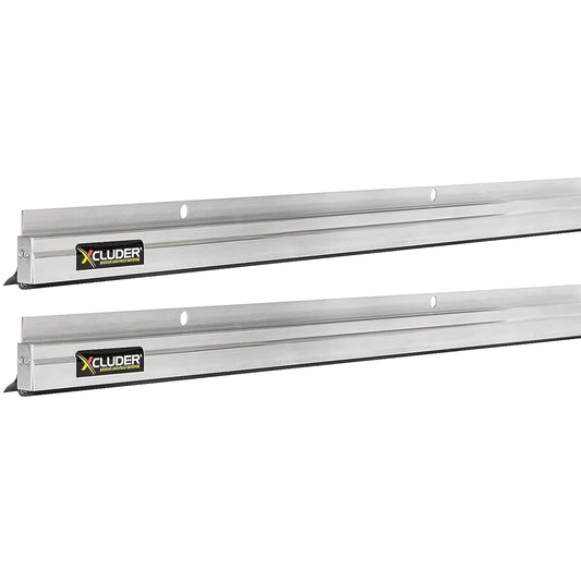 Durable 36-Inch Rodent Proof Door Sweep with Weather Seal - Aluminum Pair