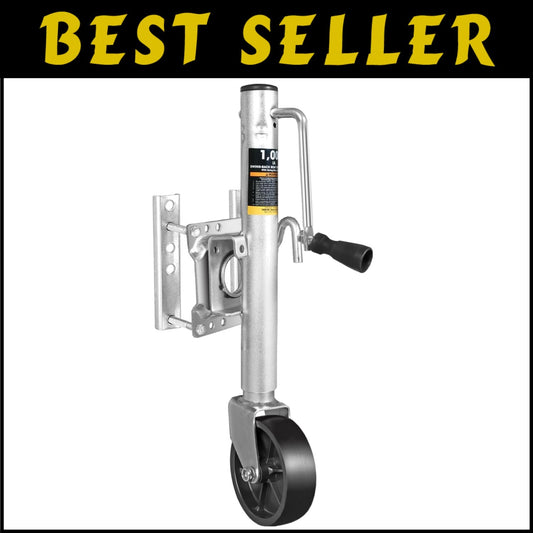 Corrosion-Resistant Trailer Jack with Smooth Cranking - 1000 Lbs Load Capacity