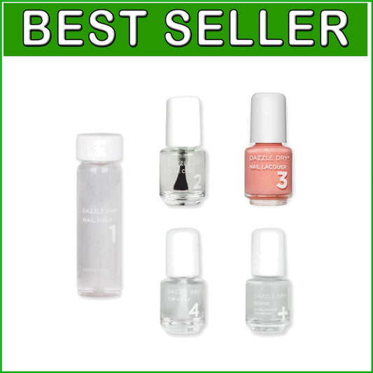 5-Piece Mini Nail Care Kit - Sunset Glow Semi-Sheer Shimmer for Easy Manicures