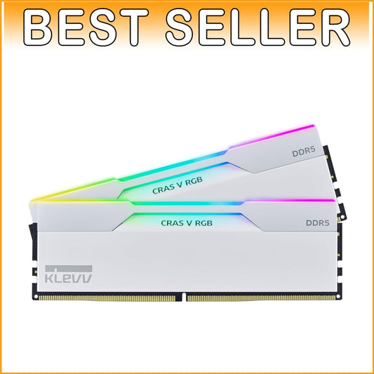 Effective Cooling & Style: 32GB CRAS V RGB 6000MHz Gaming RAM - White Edition