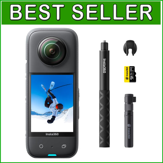 X3 Creator Kit: Dual 48MP Sensors and AI Editing - Ultimate 360 Capture