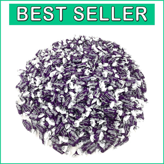 Bulk Grape Flavor Frooties Taffies - 5 lb Resealable Bag of 735+ Chewy Treats