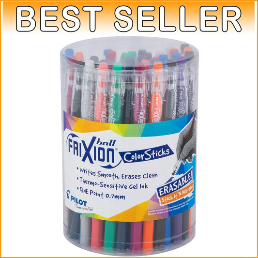 FriXion ColorSticks 36-Pack: Fine Point Erasable Pens for Creativity & Accuracy