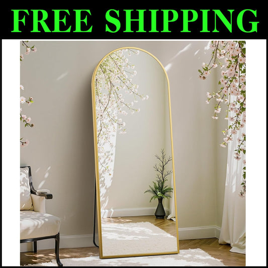 Versatile Full-Length Mirror w/ Shatterproof Glass - Modern Home Essential