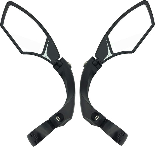 Durable Rearview Bike Mirror with Adjustable Clamp - Fits Most Handlebars