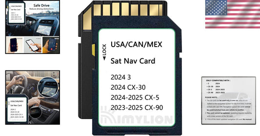 2024 GPS Navigation SD Card for CX-30, CX-5, CX-90 - Waterproof & Reliable