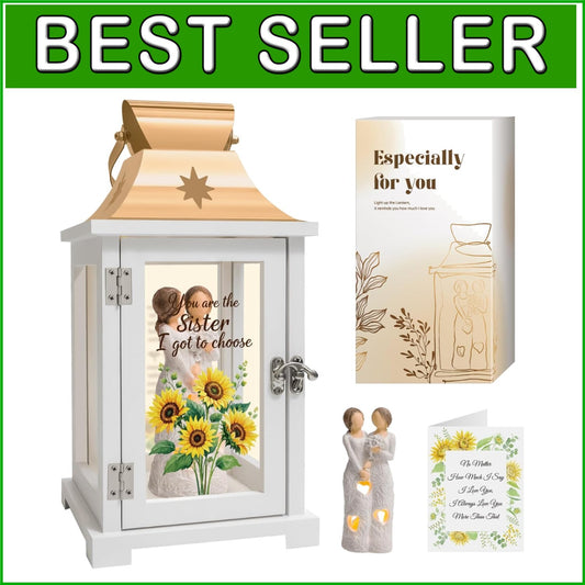 Elegantly Illuminated Sister Gifts - Sunflower Lantern for Birthdays and Beyond
