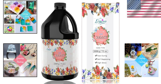 Fast-Curing UV Resin - Non-Toxic 2000g for Jewelry Making & Craft Projects