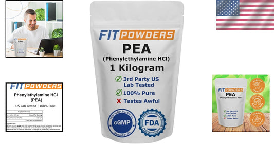 35.274 Ounce Pure Phenylethylamine Powder for Energy and Cognitive Support