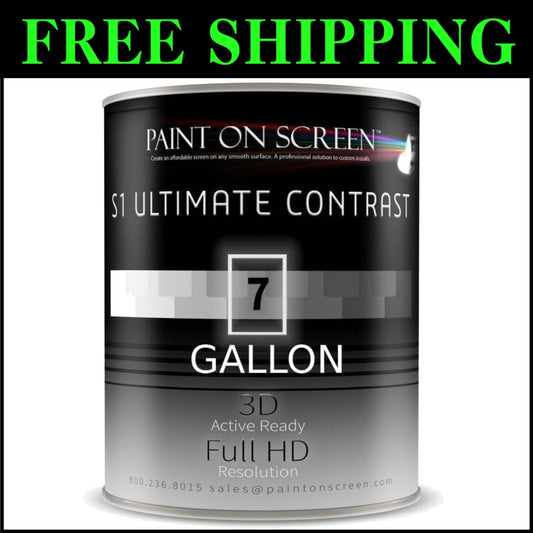 Transform Any Wall with S1 Ultimate Contrast Projector Screen Paint – 1 Gallon
