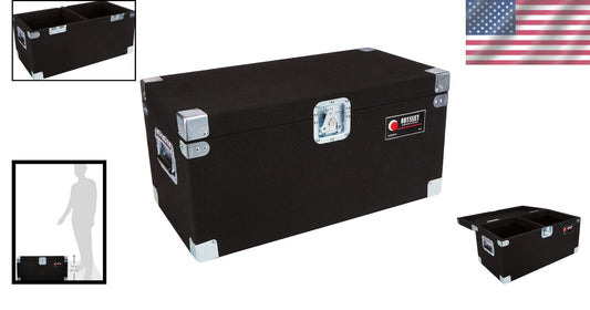 Odyssey Carpeted LP Case with Recessed Hardware - Durable Vinyl Storage Solution