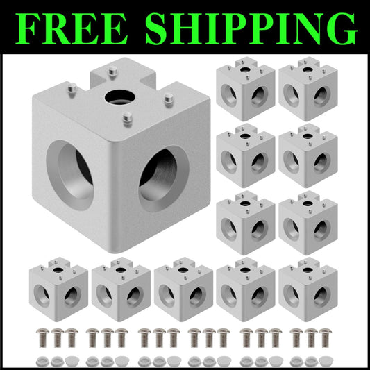12-Pack 4040 Aluminum Corner Cube T-Slot Kit - Perfect for CNC and DIY Projects