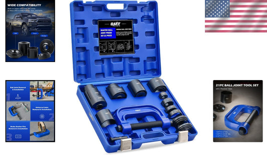 Professional 21PCS Ball Joint and Bushing Removal Tool Set for Diverse Vehicles