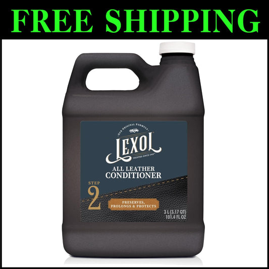 3-Liter Unscented Leather Conditioner - Nourishes & Preserves Car & Home Leather