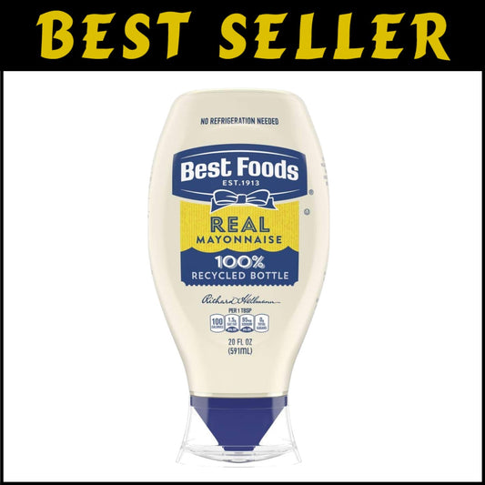 No-Mess Mayonnaise Squeeze Bottles - Cage-Free, Gluten-Free, 20 oz, Bulk Pack