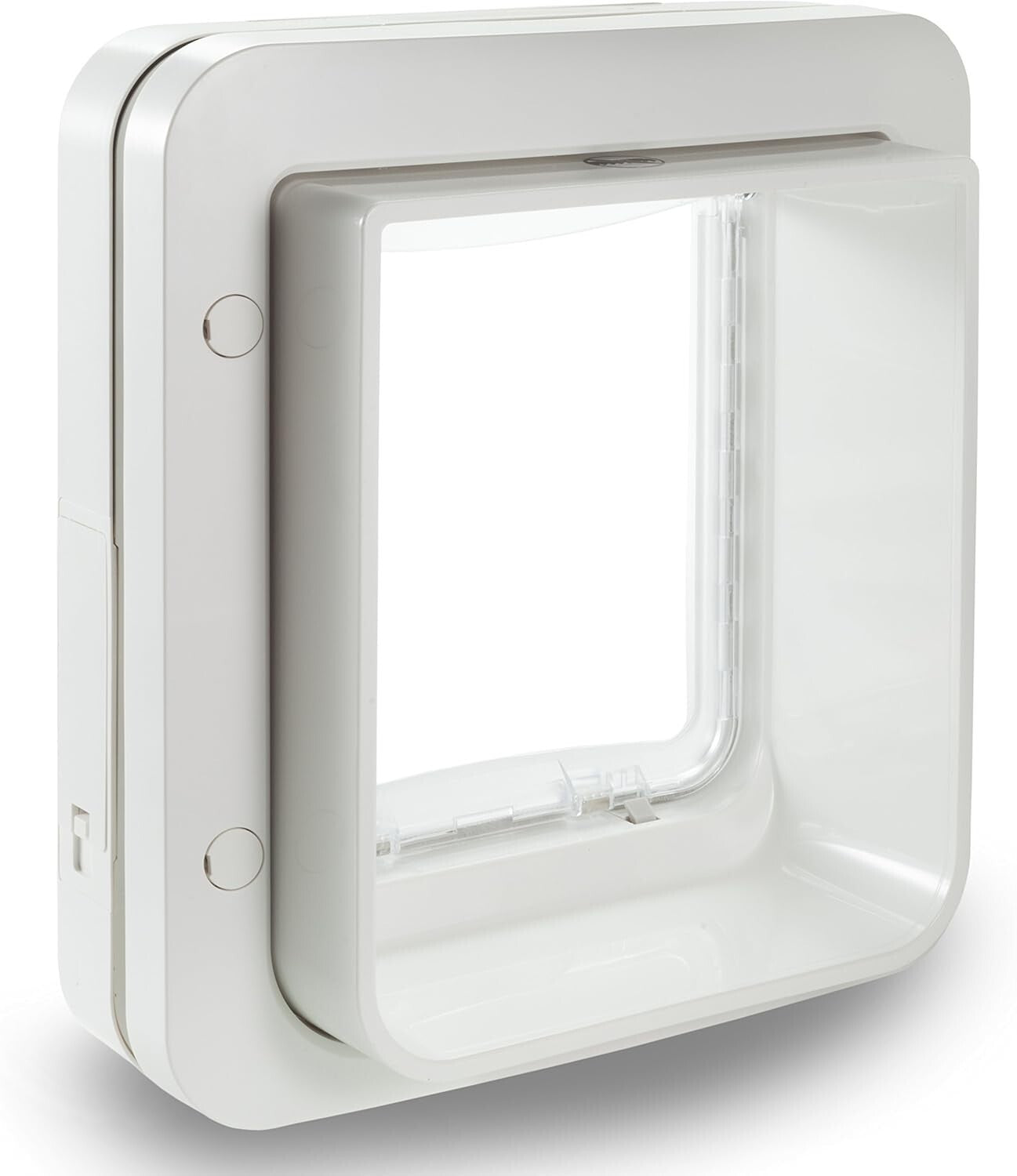 Battery-Powered Microchip Pet Door - Secure Access for Small Dogs & Cats