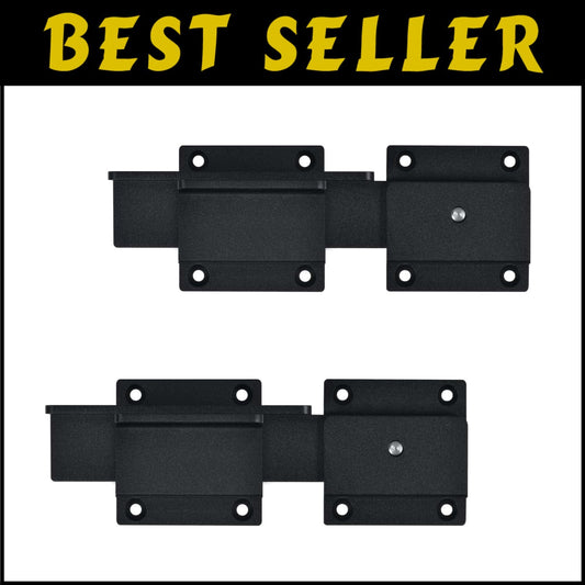 Quick-Install Heavy Duty Flip Gate Latch Lock with Rustproof Finish - 2-Pack