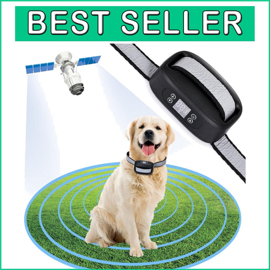 Safe & Adjustable GPS Wireless Dog Fence – Cover Up to 3300 ft! Easy Setup