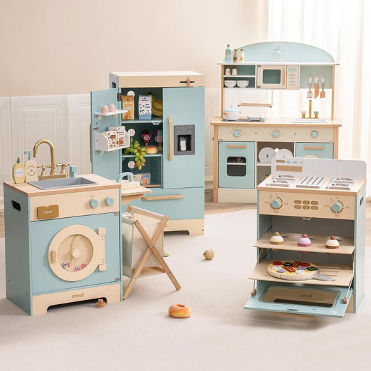 Engaging Kids Kitchen Playset - Oven, Fridge & Washing Machine for Role-Play