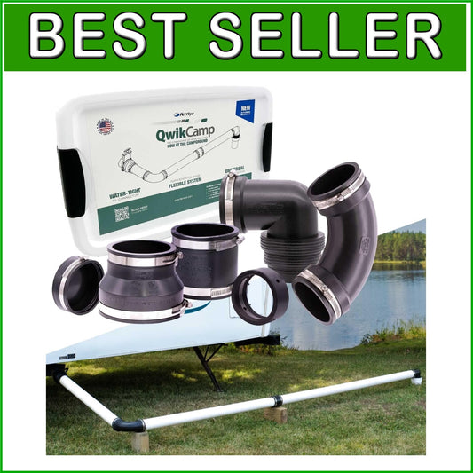 Durable RV Sewer Waste Plumbing Kit with Leak-Proof Connection - Complete Set