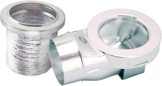 Easy-Install Magnetic Dryer Vent Coupling with Zero Flame Spread Transition Hose