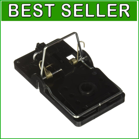 Classic Black Snap Rat Traps - 6 Pack for Effortless and Clean Trapping