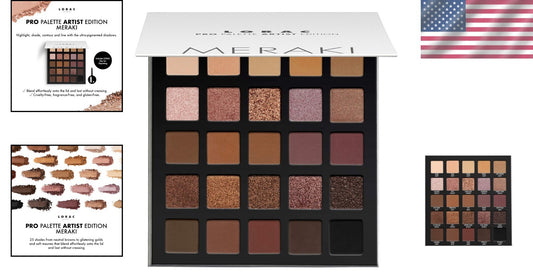 5.9-Inch PRO Eyeshadow Palette - High Pigmented, Gentle on Skin, Mirror Included