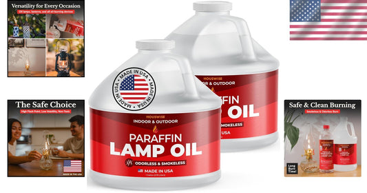 Versatile 2-Gallon Paraffin Oil - Indoor & Outdoor Solution for Elegant Lighting