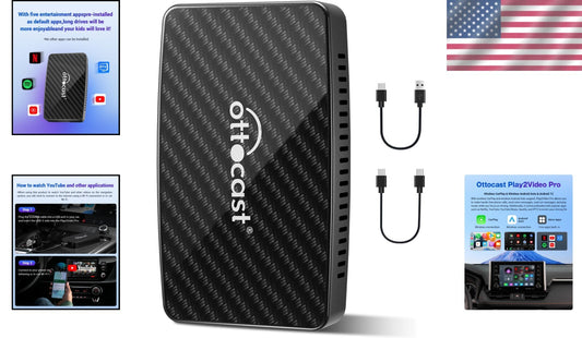 Budget-Friendly Play2Video Pro Adapter for In-Car Entertainment and Streaming