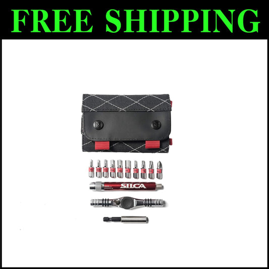 T-Ratchet + Ti-Torque Kit: Complete 10-Piece S2 Hex/Phillips Set in Canvas Case