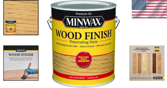 Fast-Drying Natural Wood Stain Gallon - Enhance Cabinet & Furniture Gracefully