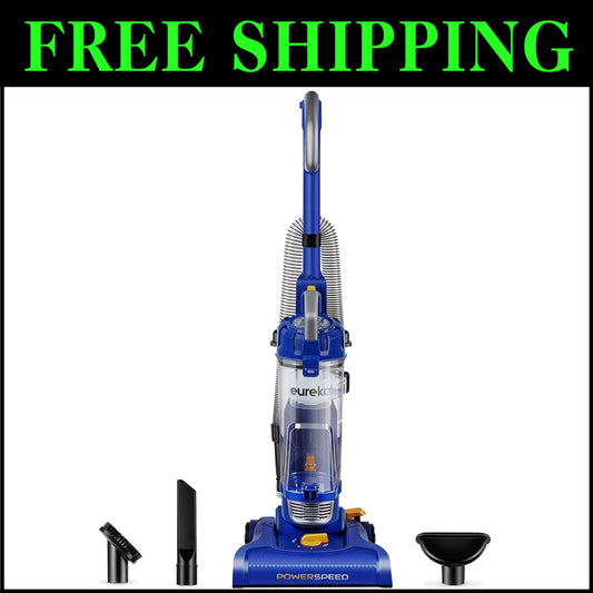 Dynamic PowerSpeed Bagless Vacuum Cleaner - 10 lbs, Washable Filter, Accessories