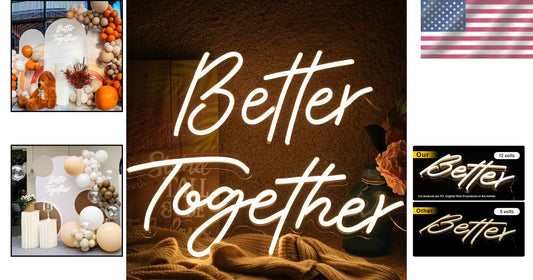 Dynamic Better Together Neon Light with Dimmer - Stylish for Home & Parties