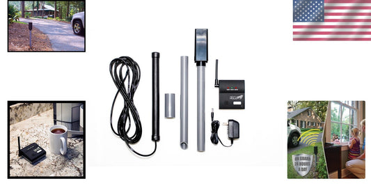 Wireless Driveway Alarm: 400 ft Range Electromagnetic Vehicle Detection System