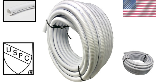 Durable 2-Inch Flexible White PVC Tubing - Perfect for Aquaculture and Gardening