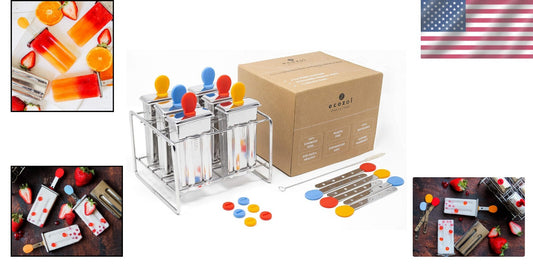 BPA-Free Popsicle Makers with Silicone Seals - Durable Stainless Steel Design
