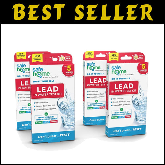 Quick 5-Minute Lead Test Kit - Independently Certified for Safe Drinking Water