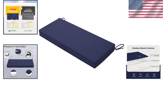 59x18 Rectangular Waterproof Cushion with Zipper - Perfect for Outdoor Furniture