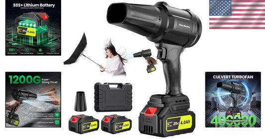 Effortless Patio Cleaning: Lightweight Cordless Leaf Blower with Safety Features