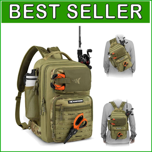 Adventure-Ready Tactical Fishing Sling Pack - Comfortable for Hikers & Anglers