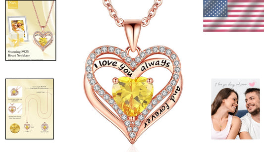 Charming S925 Sterling Silver Necklace with Heart Zirconia - Gift-Ready Design