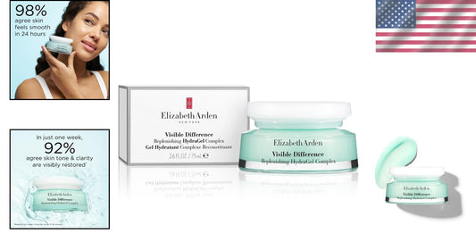 Oil-Free Daily Face Moisturizer - HydraGel Complex for Glowing Skin, 2.5 Oz