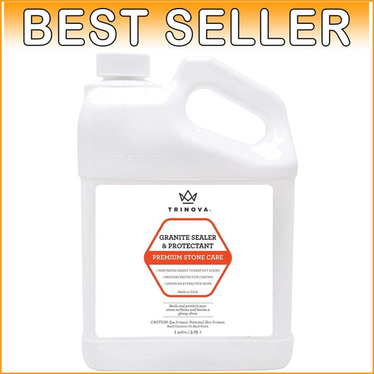 Advanced Stain-Proof Granite Sealer & Polish - 128 fl oz for Durable Stone Care