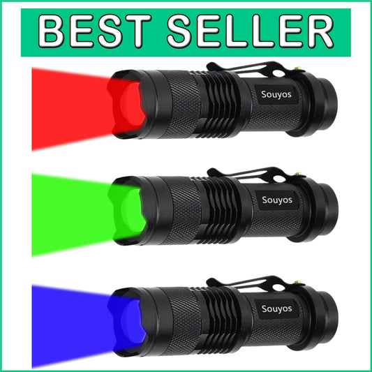 Portable Tactical LED Flashlight Set: Ideal for Night Fishing, Tracking & Safety