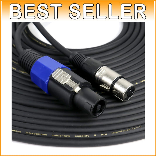 50ft SpeakOn to XLR Female Cable - Professional Audio Connection for Musicians