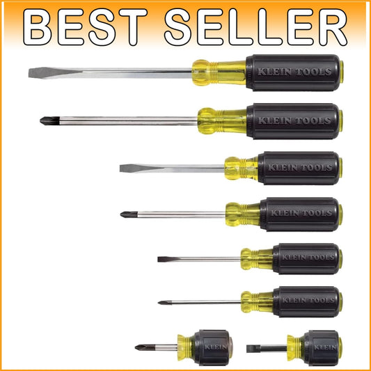 Versatile 8-Piece Screwdriver Set with Tip-Ident for Quick Type Identification