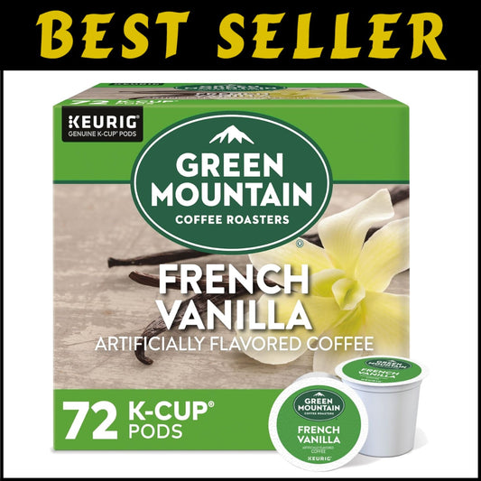 French Vanilla K-Cup Pods - Light Roast Coffee, 72 Count for Lavish Brews