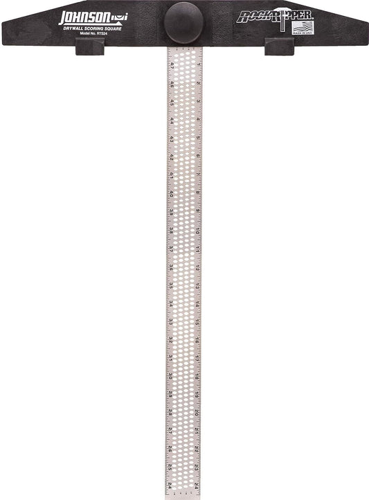 24" RockRipper Drywall Square with Structo-Cast Head - Durable Scoring Tool