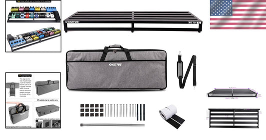 Musician's Dream: V-Big Toe Lightweight Pedal Board with Carry Bag Included