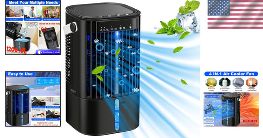 Adjustable Speed Personal Air Conditioner - Portable Desk Fan for Summer Comfort